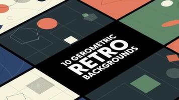 geométrico retro fundos motion_graphic