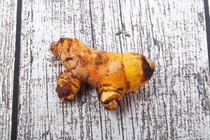 Fresh curcuma root for cooking photo