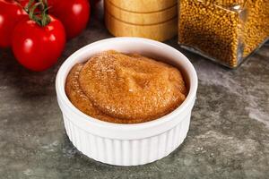 Cod fish roe snack in the bowl photo