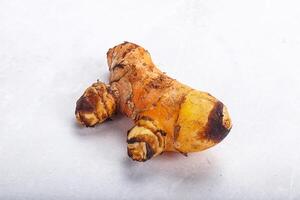 Fresh curcuma root for cooking photo