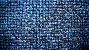 Deep Blue Canvas with Visible Fibers and Texture photo