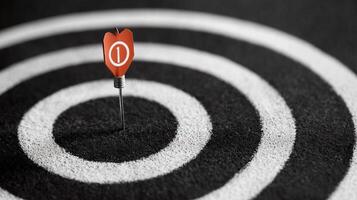 Success and business target concept related to project management and strategy development. photo