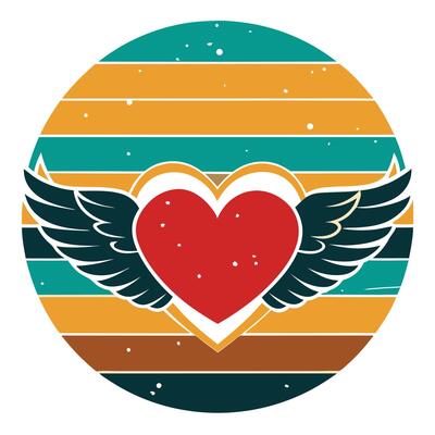 Heart with wings