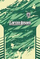Abstract background for sports jersey pattern grean cram vector