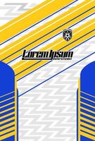 Abstract background for sports jersey pattern white zig zag vector