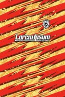 Abstract background for sports jersey pattern yellow red vector