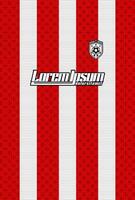 Red and white striped background vector