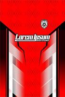 Abstract background for sports jersey pattern red vector