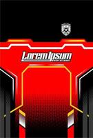 Abstract background for sports jersey pattern red vector