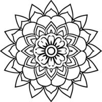Intricate Mandala Design , Detailed Geometric Pattern for Art vector