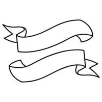 Ribbons coloring pages vector