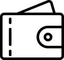 Classic Leather Wallet Icon vector