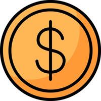 Dollar Currency Symbol Icon vector
