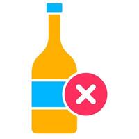 Sober and no Drunk Icon vector