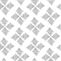 Geometric Lines Pattern. Seamless, endless ornament. Abstract striped rhombus. Doodle hand-drawn lines. Black stripes isolated on a white background. Print, fabric, textile, papers. decor vector