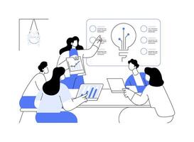 Presentation creation tool isolated cartoon illustrations. vector