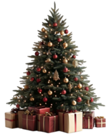 A christmas tree with presents on it png