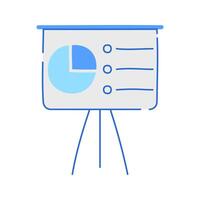 Analytics Chart Icon Doodle Illustration, soft colour palette in Hand drawn style. Perfect for marketing, branding, or advertising projects. vector
