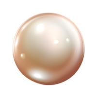 Elegant Pearl Ornament with a Soft Glow Effect png