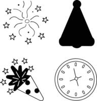 New year's eve clip art vector