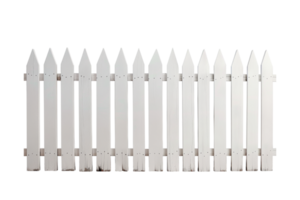 White fence with transparent background png