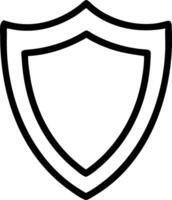 A shield icon on a white background vector