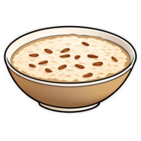 A bowl of rice with nuts in it png