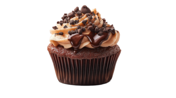 cupcake with chocolate isolated on transparent background png
