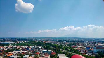 A view of a city from a high place photo