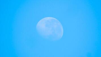 A plane flying in the sky with a moon in the background photo
