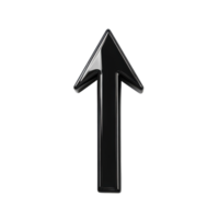 Arrow Pointing Up for Directional Guidance on Transparent Background png