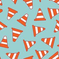 Cone Seamless Pattern illustration for Print, Wallpaper, Decoration. vector