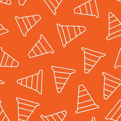 Outline Cone Seamless Pattern illustration for Print, Wallpaper, Decoration.