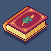 Books with bookmarks vector
