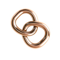 Chain Link Symbol for Cryptocurrency and Blockchain Projects on Transparent Background png