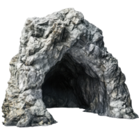 Stunning Cavern Landscape with Unique Rock Formations on Transparent Background png