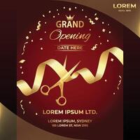 Exclusive Grand Opening with Luxury for Business Launch Event vector
