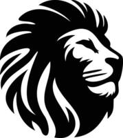 Lion head silhouette design vector