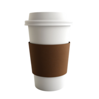 Artistic Coffee Cup with Steaming Beverage for Cafes and Restaurants on Transparent Background png