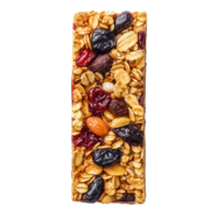 Nutritious Granola Bar Isolated for Healthy Snacking on Transparent Background png