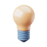 Light Bulb Icon for Creative Projects on Transparent Background png
