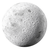Full Moon with Visible Craters - Perfect for Astronomy Enthusiasts on Transparent Background png