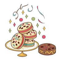 Cookie Day Elements. vector
