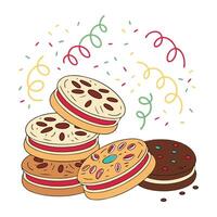 Cookie Day Character . vector
