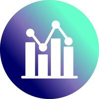 Bar Chart Icon Design vector