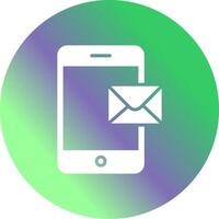 Mobile E-mail Icon Design vector