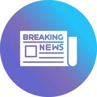 Breaking News Icon Design vector
