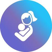 Mother and Child Icon Design vector