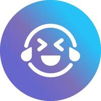Face with Tears of Joy Icon Design vector