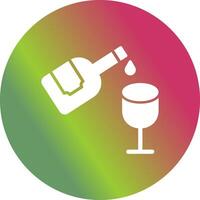 Wine Pouring Icon Design vector
